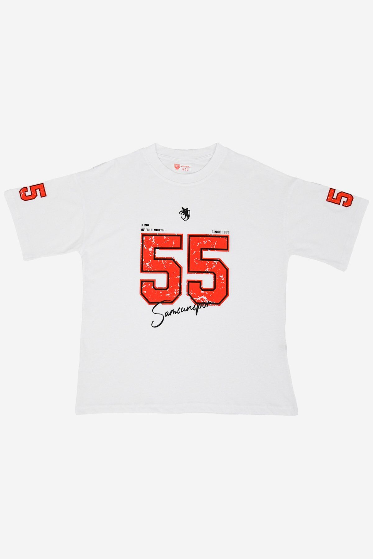 55 Baskılı Oversize T-Shırt