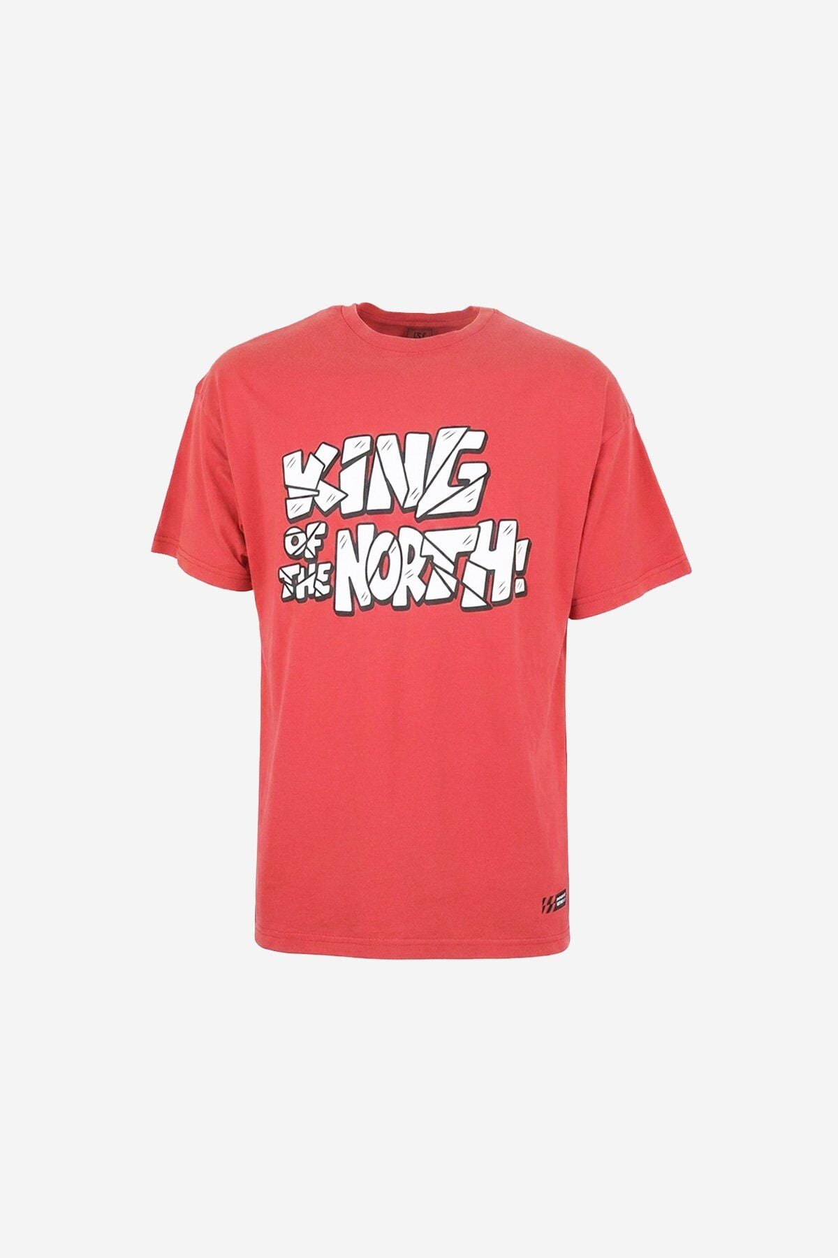 King Of The Nort Baskılı Oversıze T-Shırt
