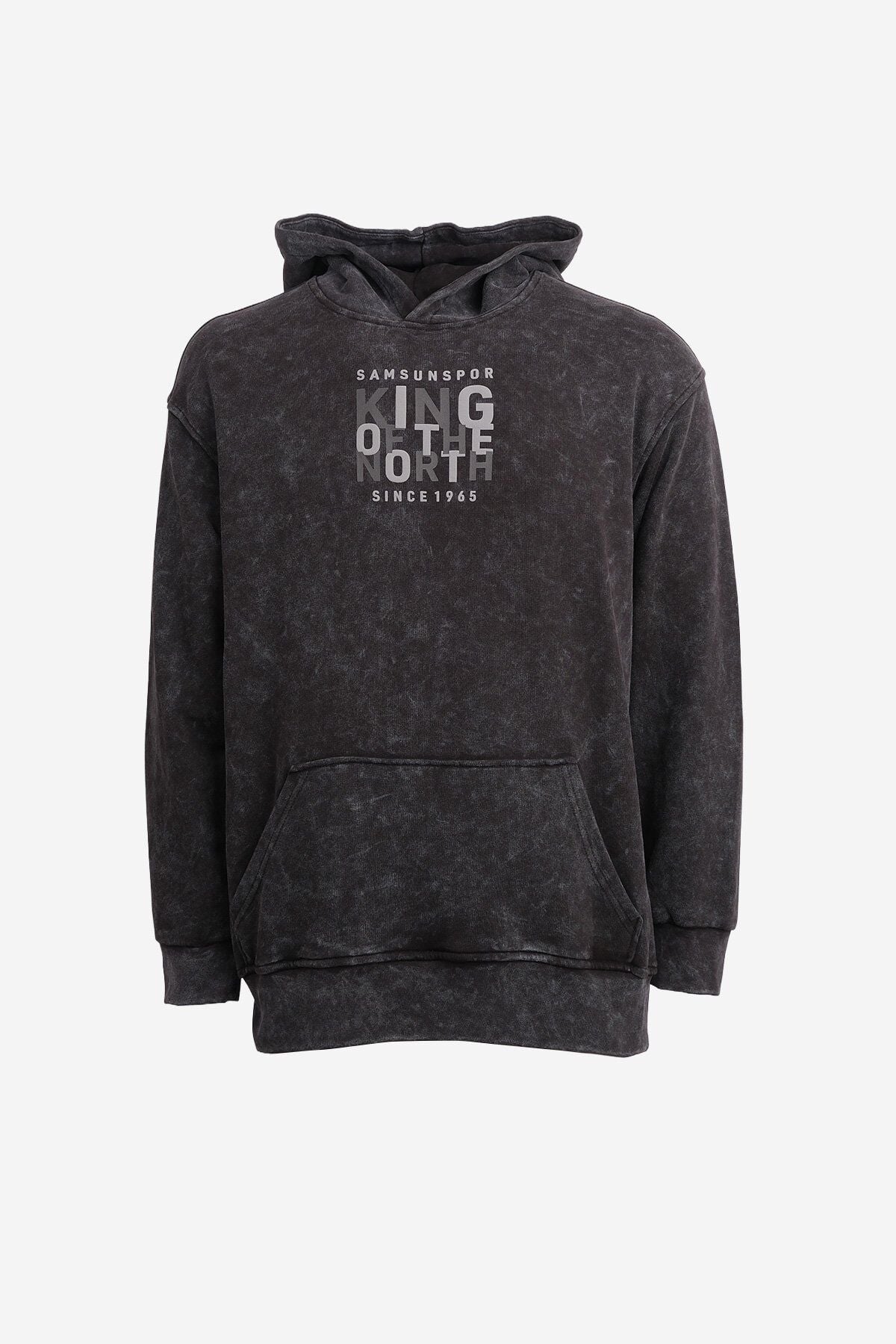 King Of The North Printed Hooded Oversize Sweatshirt