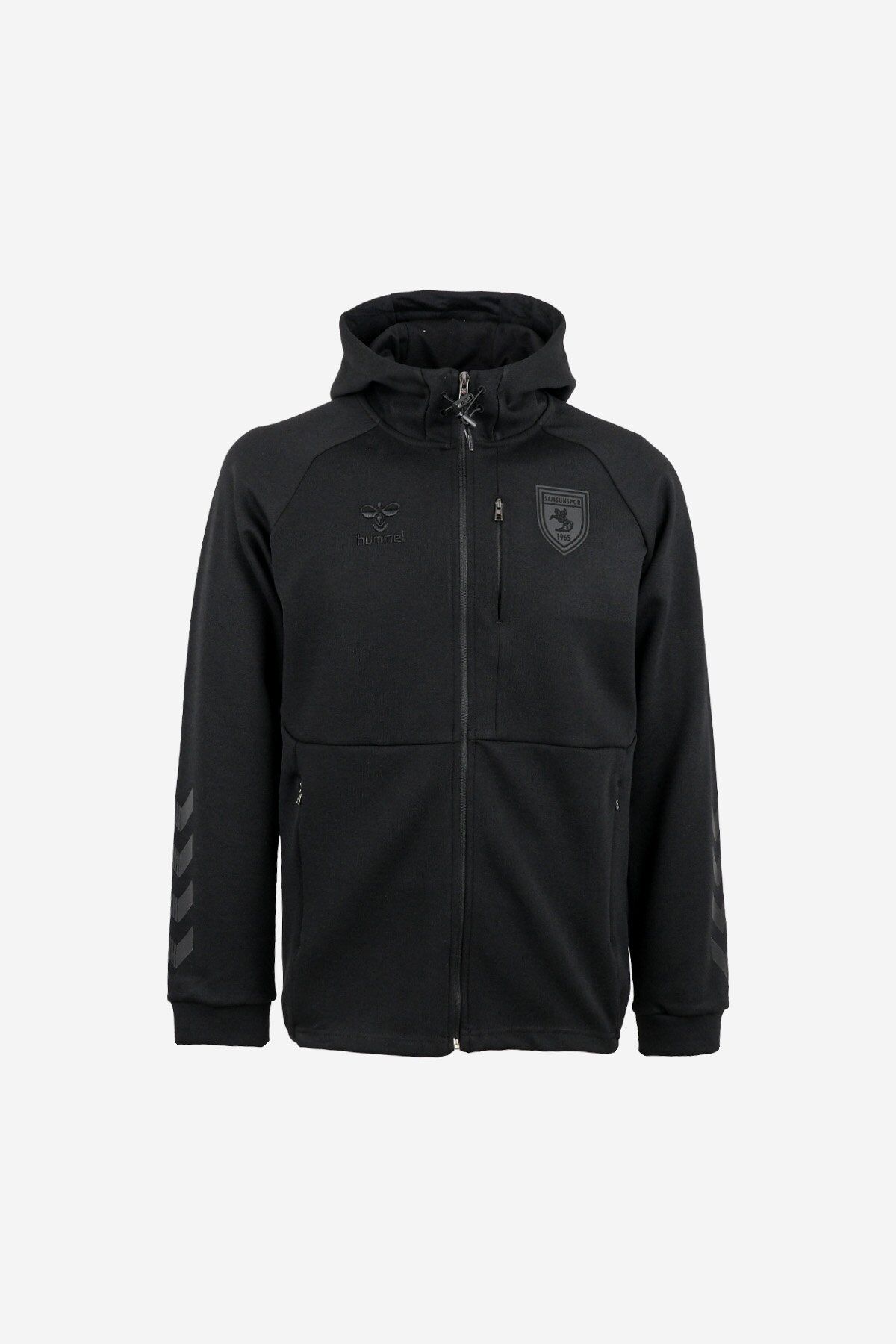 24/25 Hummel Samsunspor Pamuklu Kamp Kapşonlu Eşofmanı Tek Üst