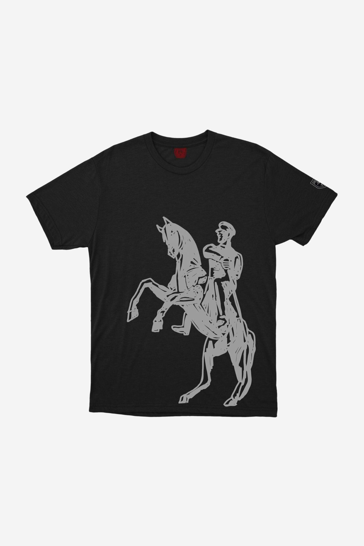 Atatürk Görseli Baskılı Basic T-Shirt