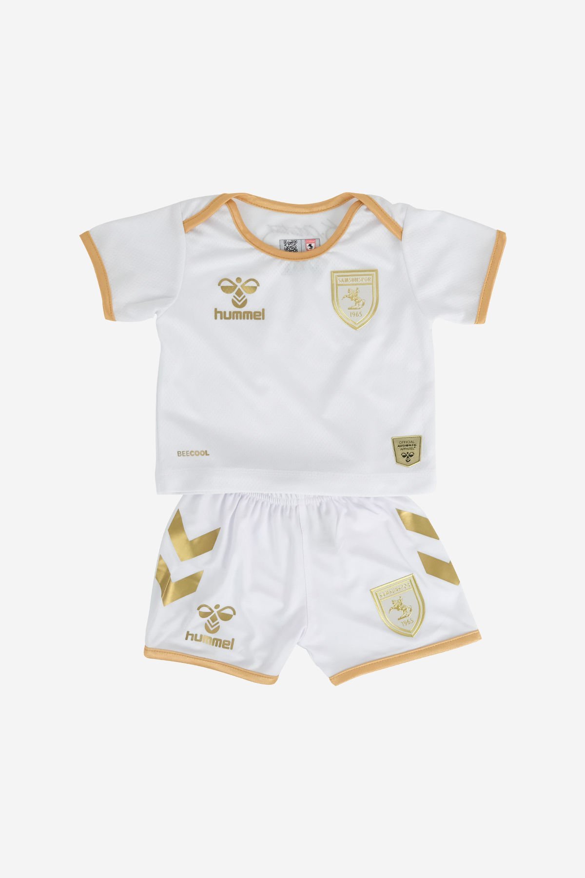 23/24 Hummel Samsunspor 100.Yıl Gold Bebek Forma Şort Takım