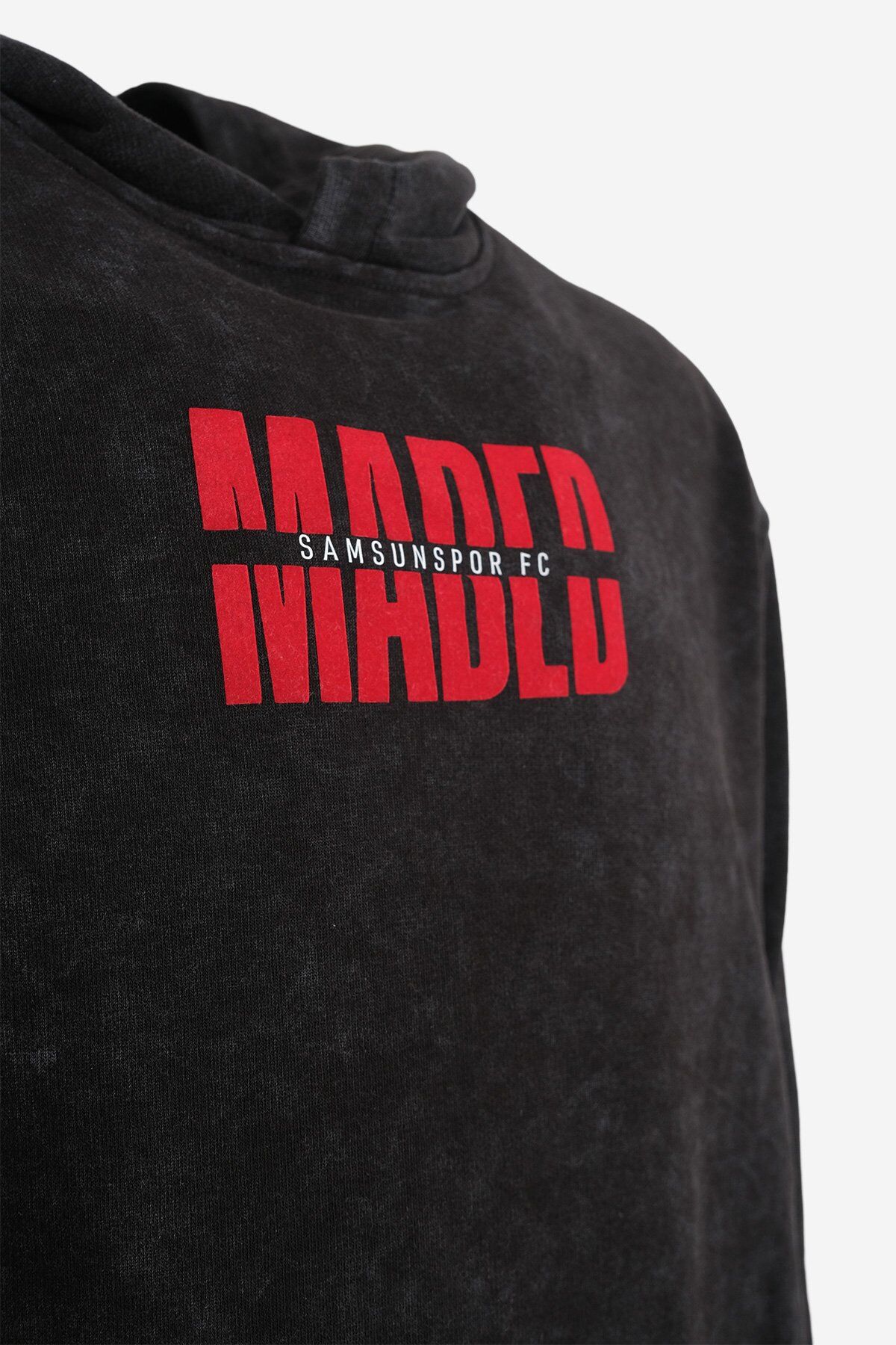 Oversıze Sırt Baskılı Kapüşonlu Sweat