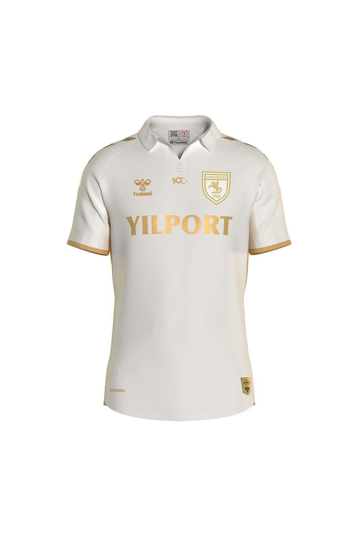 23/24 Hummel Samsunspor 100.yıl Gold Forma BEYAZ - 3XS