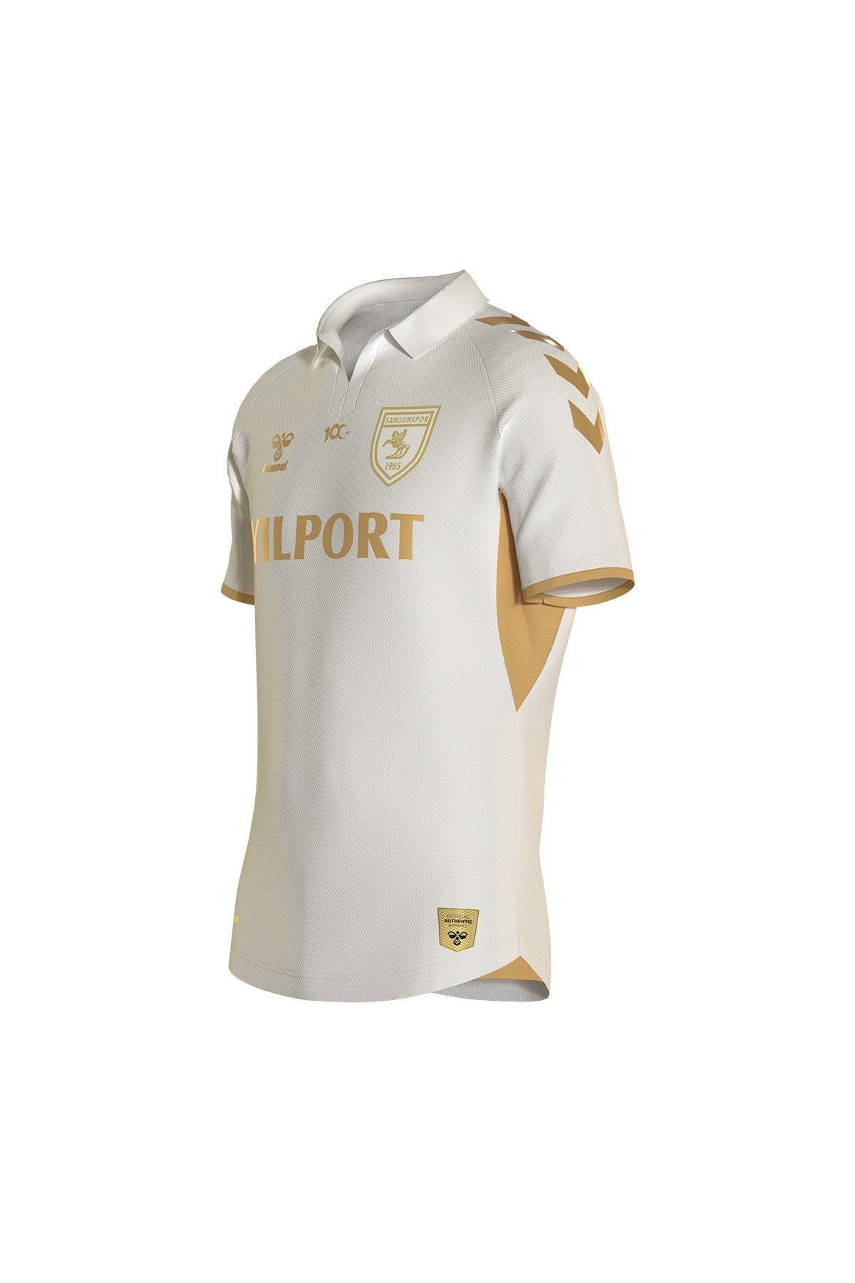 23/24 Hummel Samsunspor 100.yıl Gold Forma BEYAZ - 3XS