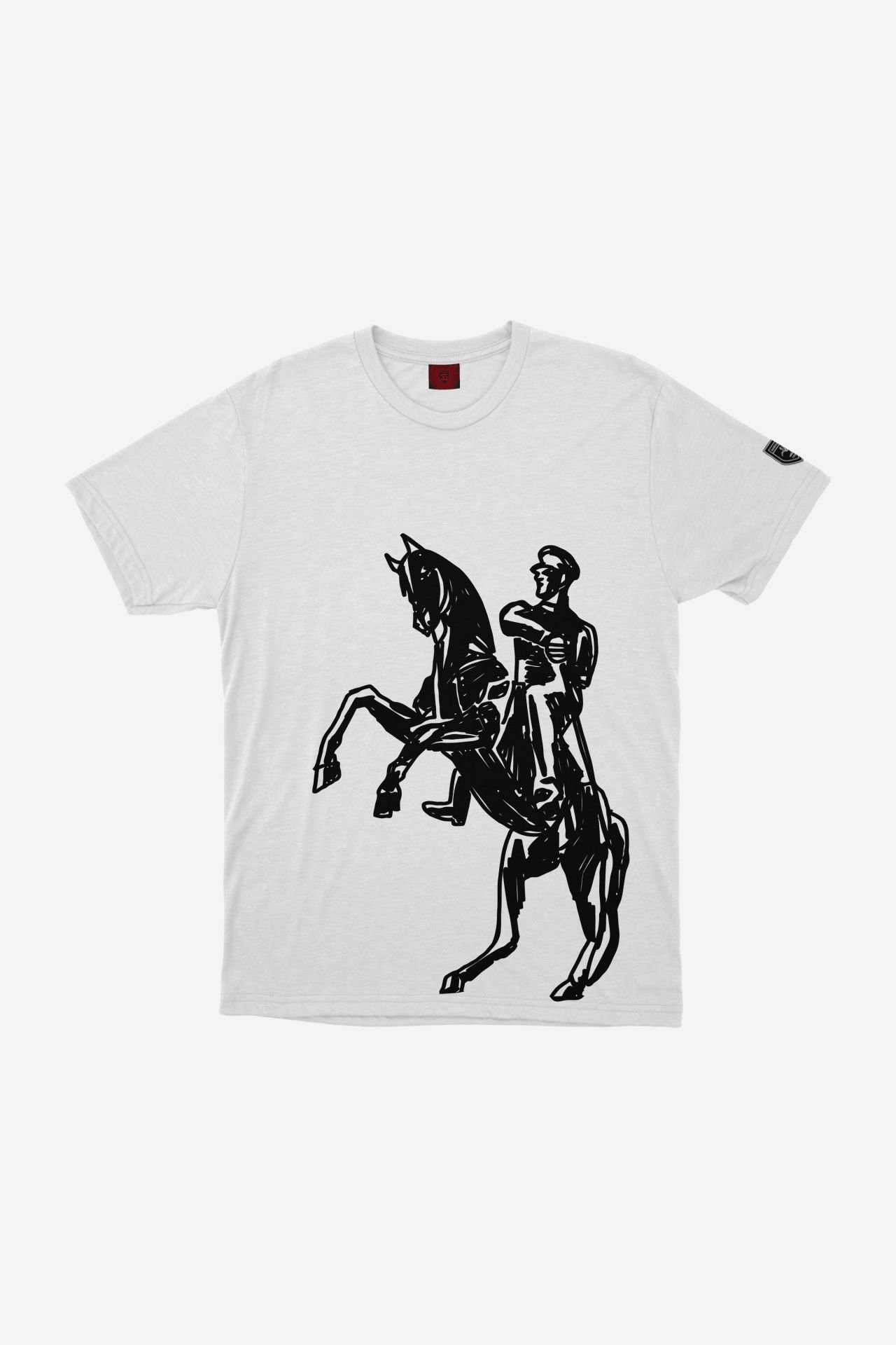 Atatürk Görseli Baskılı Basic T-Shirt