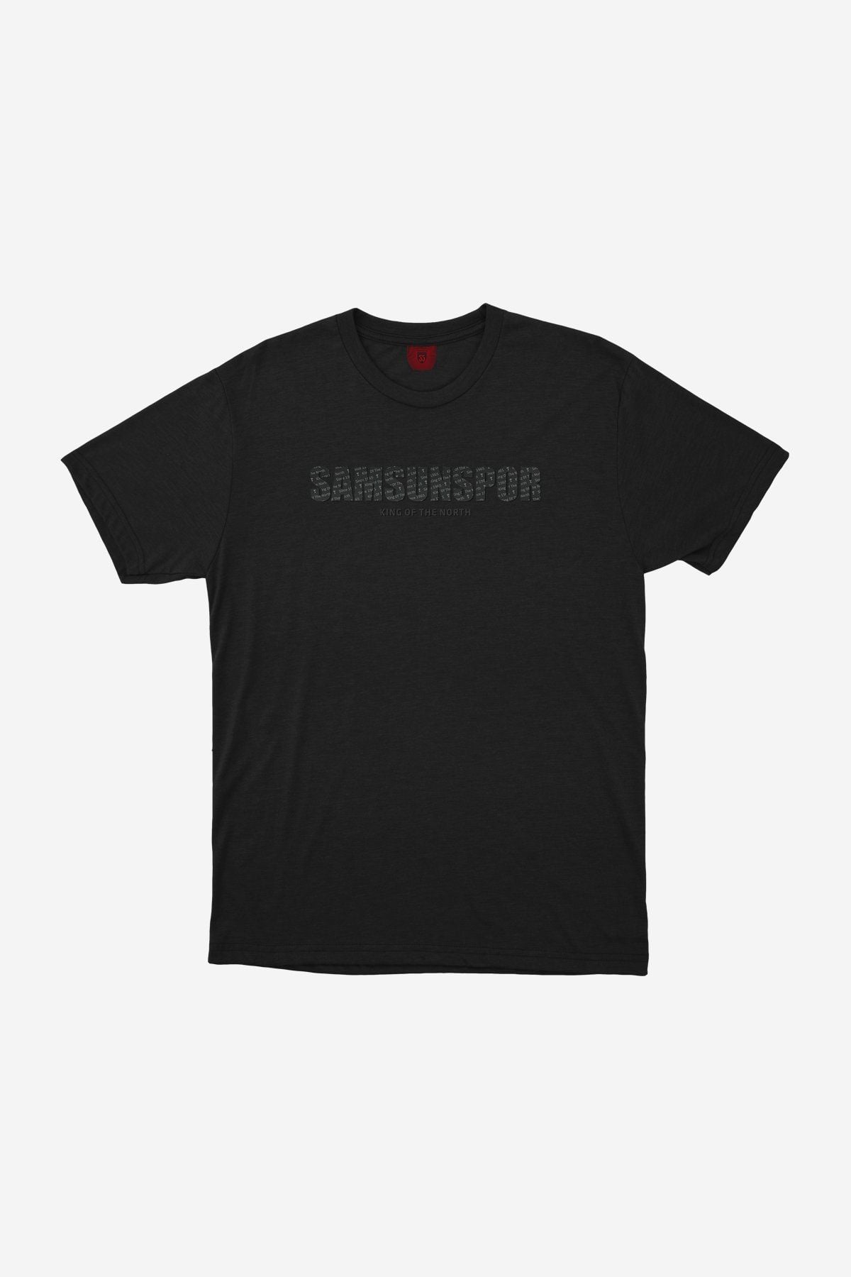 Siyah Kabartmalı Samsunspor Baskılı T-Shirt