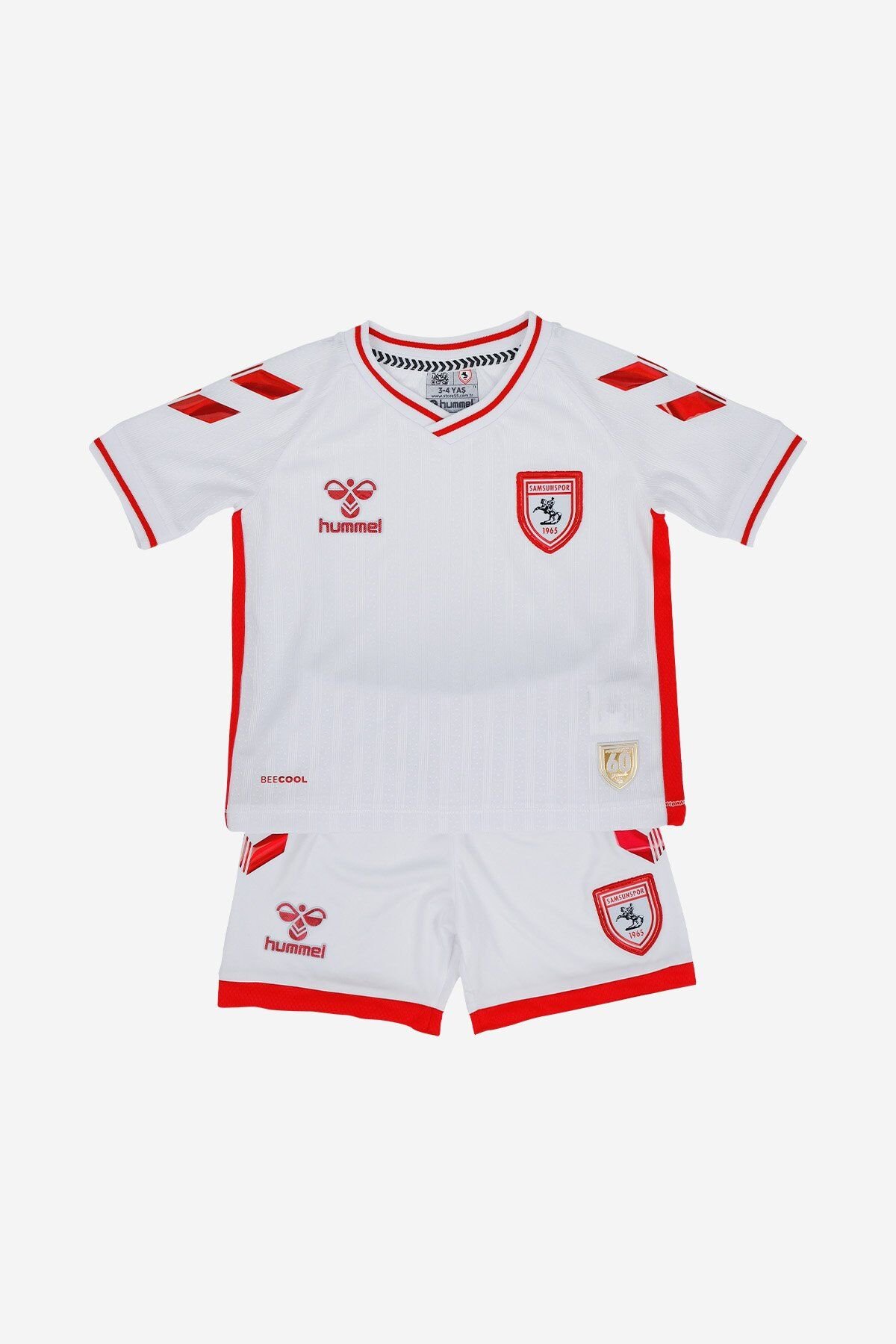 25/26 Hummel Samsunspor Çocuk Beyaz Forma Takımı