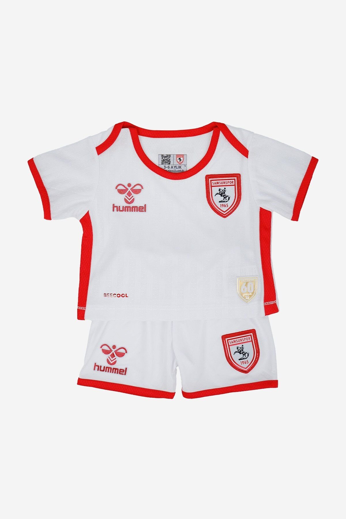 25/26 Hummel Samsunspor Bebek Beyaz Forma Takımı