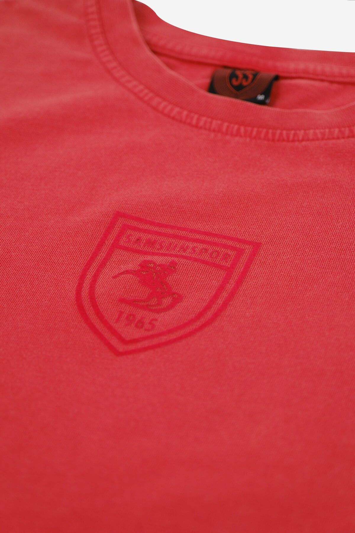 Emblem Printed Oversize T-Shirt