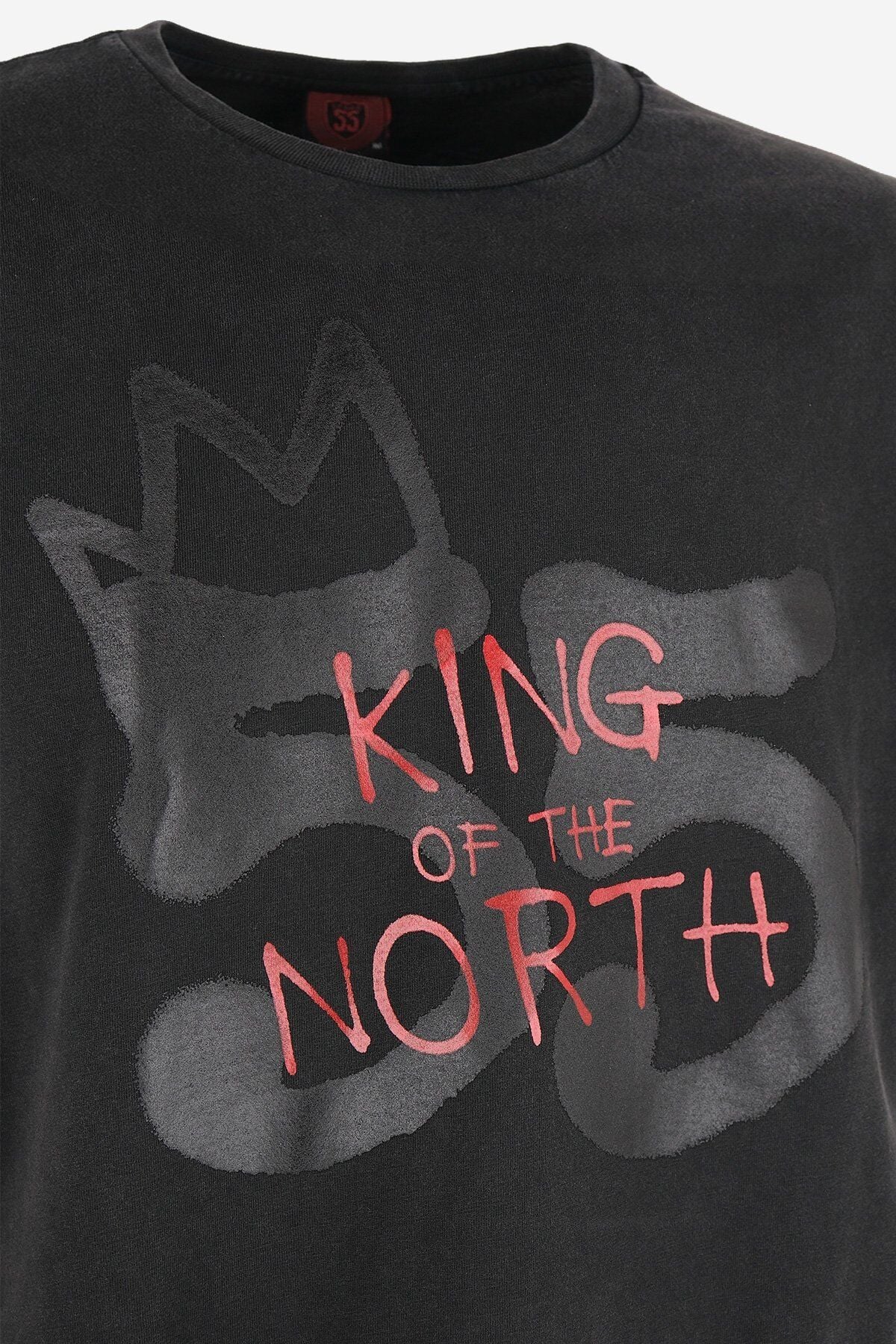 King Of The North 55 Baskılı Oversıze T-Shirt