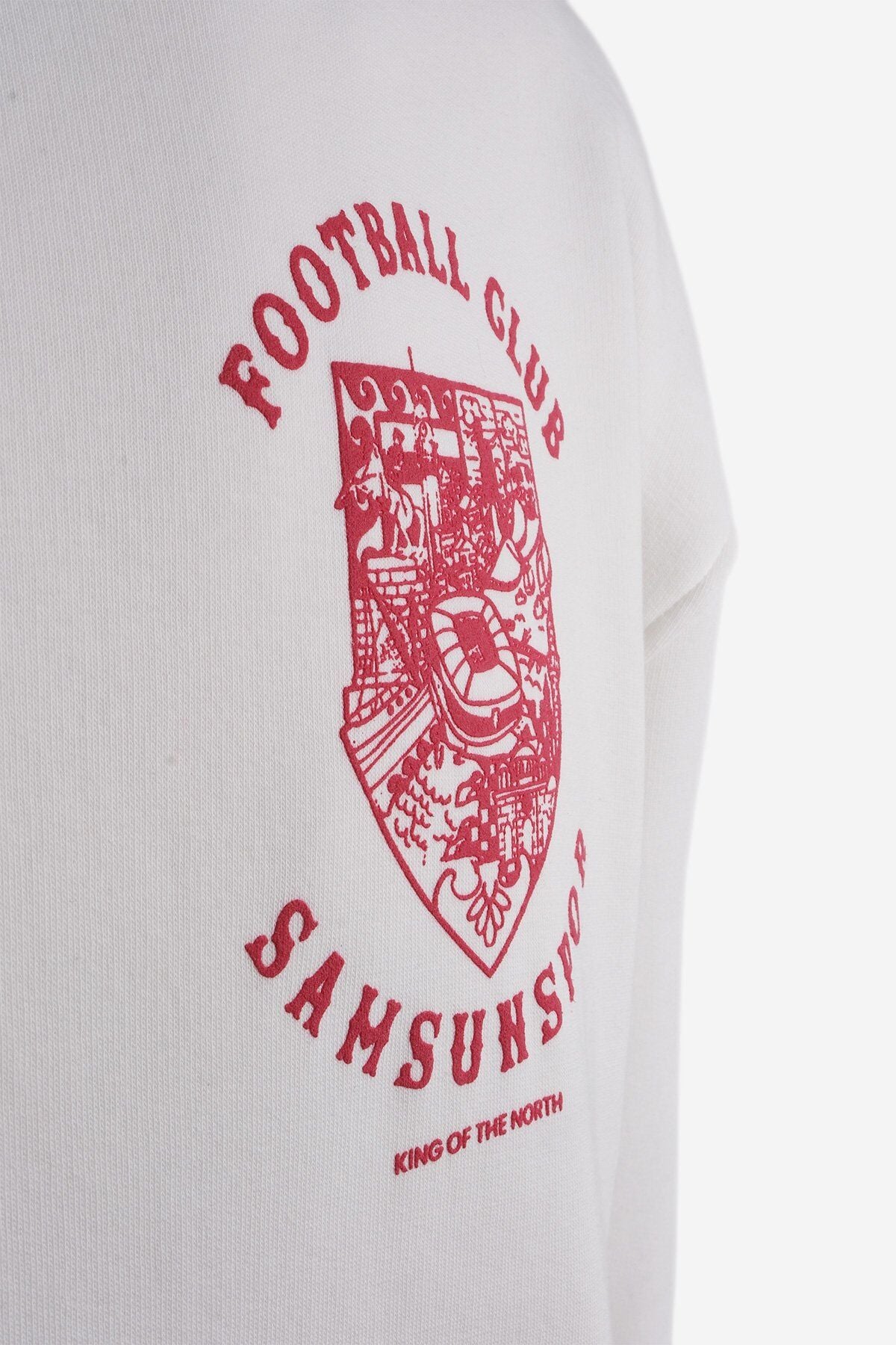 Samsunspor Football Club Printed Hooded Oversize Sweatshirt M