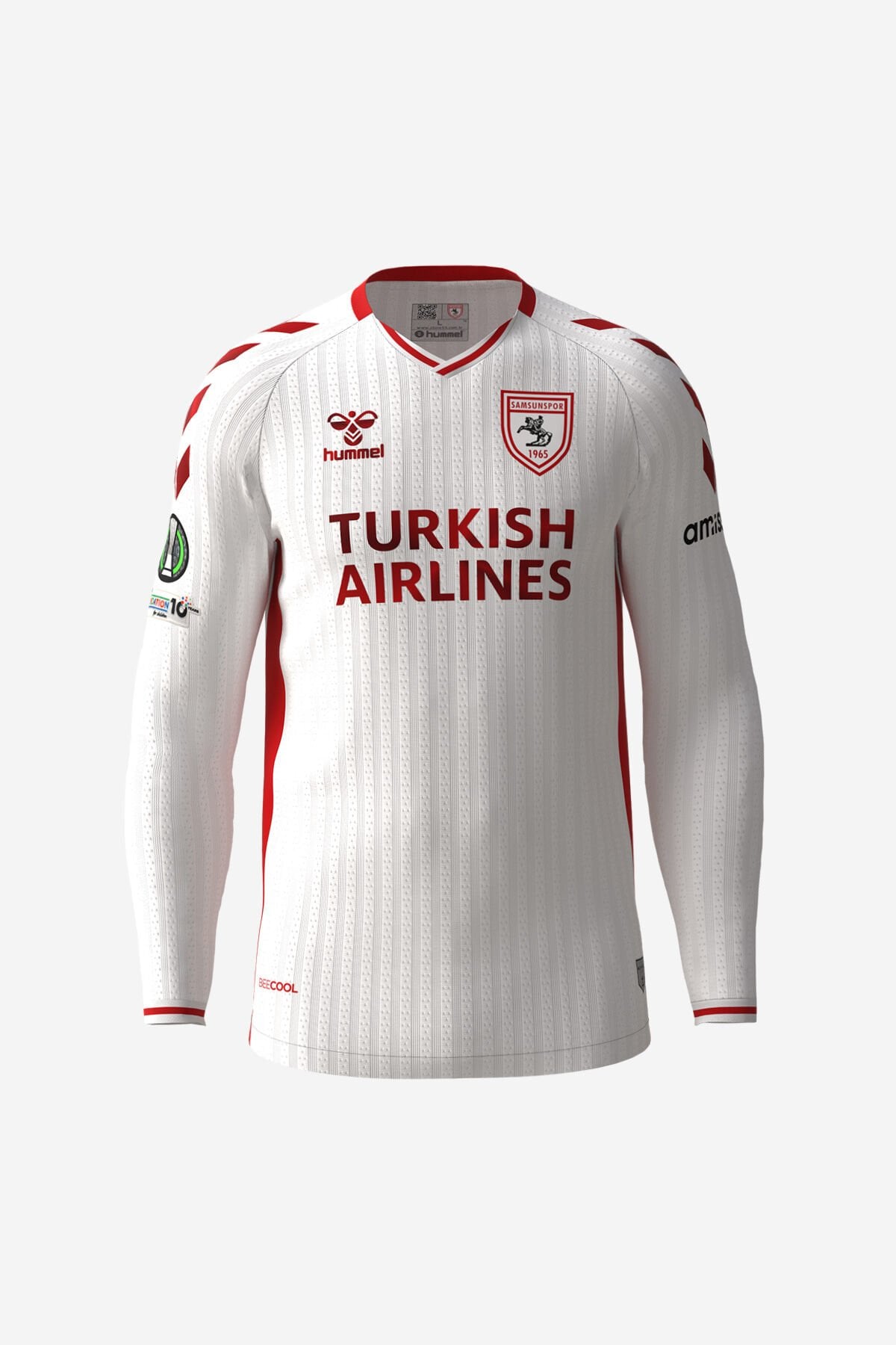25/26 Hummel Samsunspor Long-Sleeved White Jersey